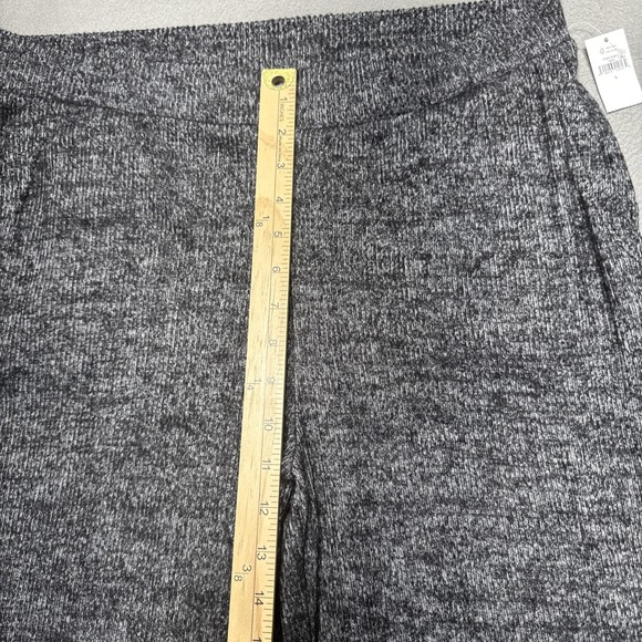 Gap Womens Wide Leg Bottom Knit Pants Large (34x29) Gray Pockets Athleisure Boho - Picture 4 of 15